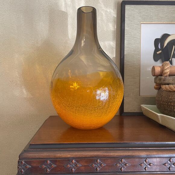 PALMERO Aurora Hand-Blown Glass Vase NIB - Picture 1 of 4